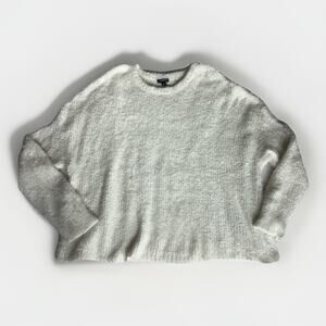 Torrid Women’s Fluffy Textured Sweater Off White Soft Cozy Fuzzy Pullover Size 1